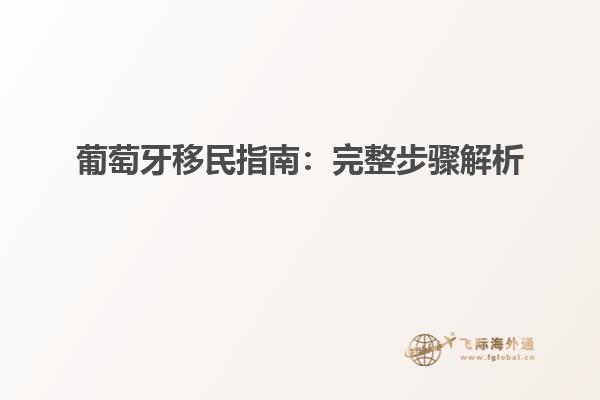 葡萄牙移民指南：完整步骤解析
