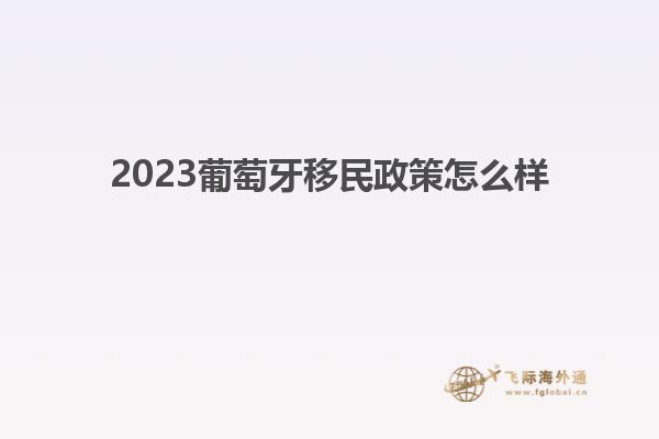 2023葡萄牙移民政策怎么样