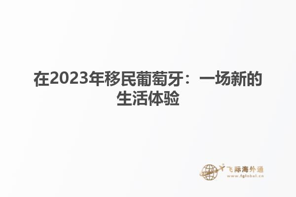 在2023年移民葡萄牙：一场新的生活体验