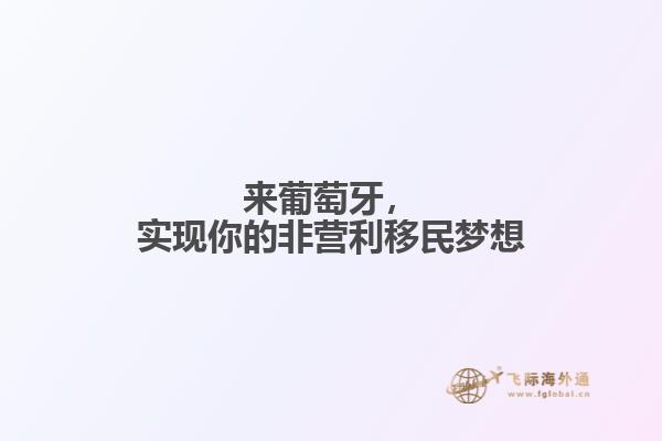 来葡萄牙，实现你的非营利移民梦想