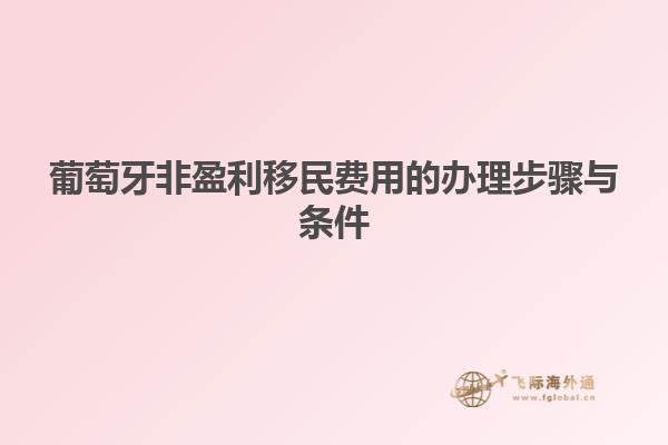 葡萄牙非盈利移民费用的办理步骤与条件