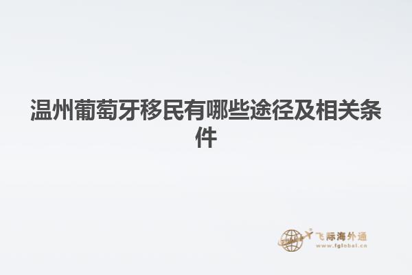 温州葡萄牙移民有哪些途径及相关条件