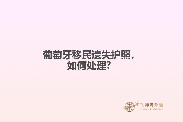 葡萄牙移民遗失护照，如何处理？