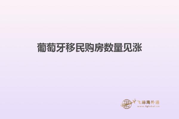 葡萄牙移民购房数量见涨