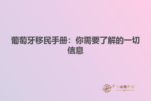 葡萄牙移民手册：你需要了解的一切信息