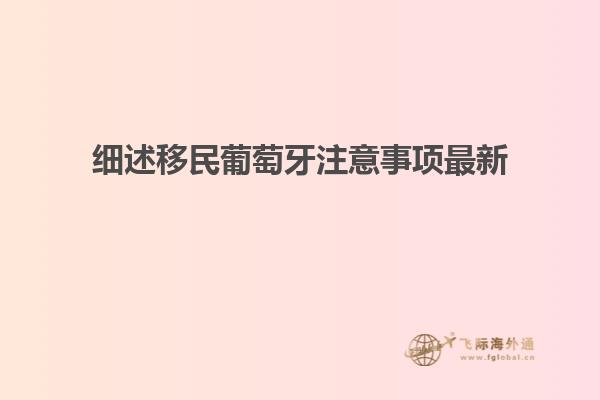 细述移民葡萄牙注意事项最新