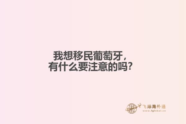 我想移民葡萄牙，有什么要注意的吗？