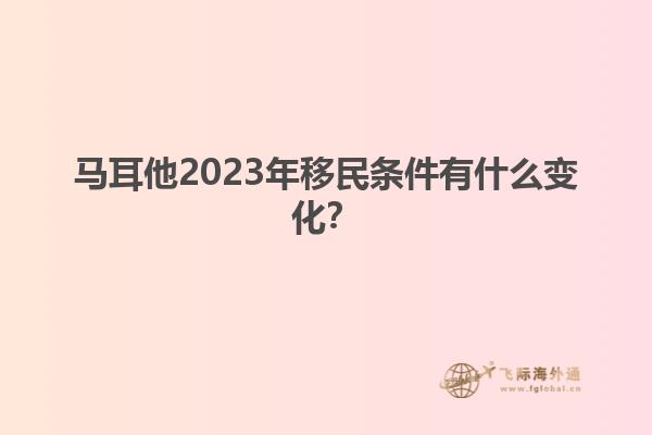 马耳他2023年移民条件有什么变化？