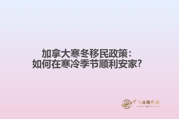 加拿大寒冬移民政策：如何在寒冷季节顺利安家？