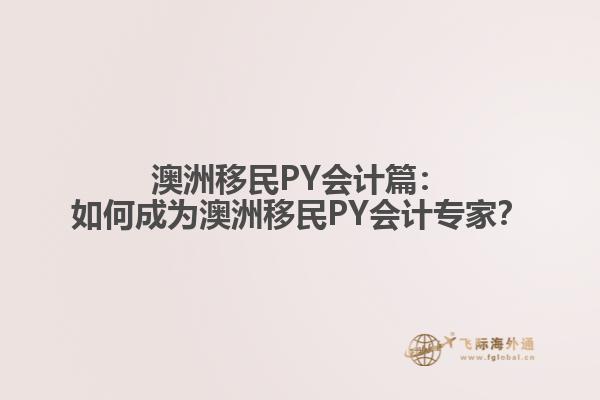 澳洲移民PY会计篇：如何成为澳洲移民PY会计专家？