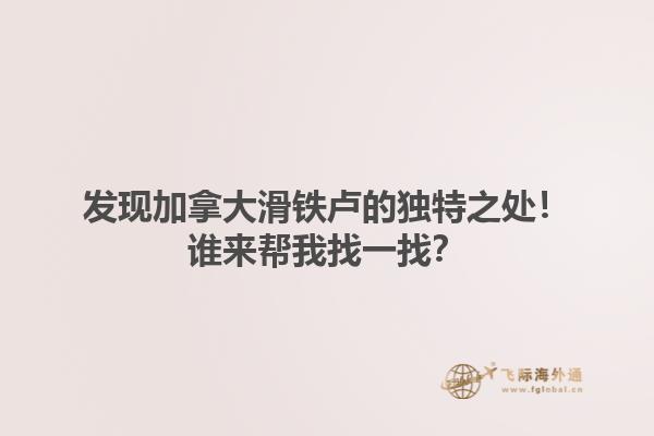 发现加拿大滑铁卢的独特之处！谁来帮我找一找？