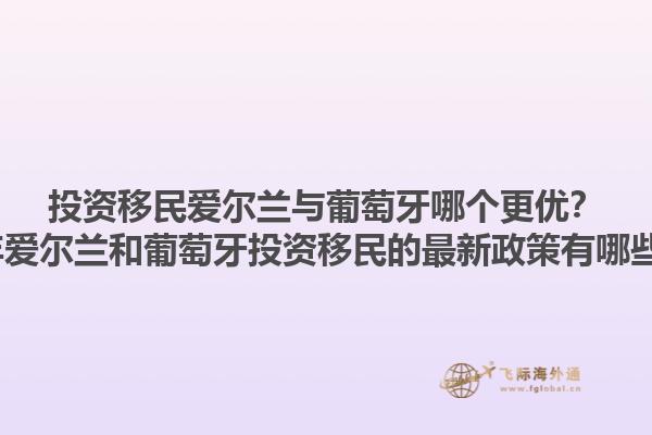 投资移民爱尔兰与葡萄牙哪个更优？2023年爱尔兰和葡萄牙投资移民的最新政策有哪些不同？1.jpg