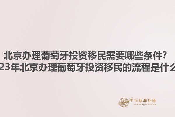 北京办理葡萄牙投资移民需要哪些条件？2023年北京办理葡萄牙投资移民的流程是什么？1.jpg