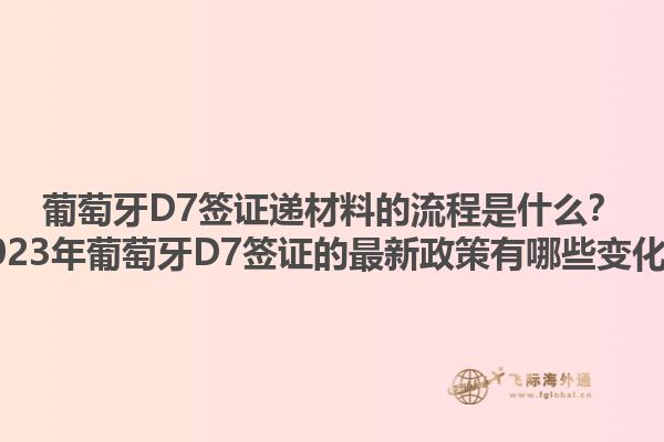 葡萄牙D7签证递材料的流程是什么？2023年葡萄牙D7签证的最新政策有哪些变化？1.jpg