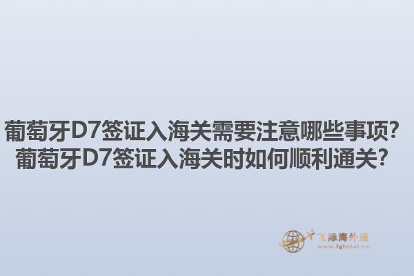 葡萄牙D7签证入海关需要注意哪些事项？葡萄牙D7签证入海关时如何顺利通关？1.jpg