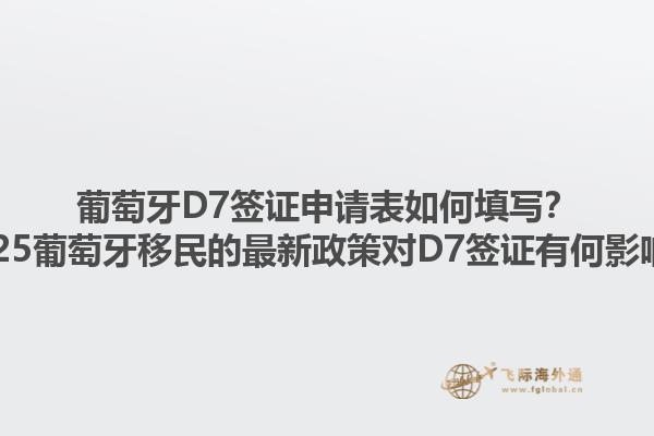 葡萄牙D7签证申请表如何填写？2025葡萄牙移民的最新政策对D7签证有何影响？1.jpg