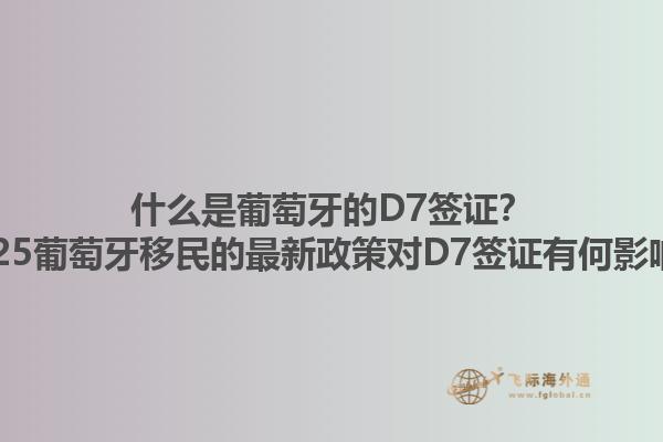 什么是葡萄牙的D7签证？2025葡萄牙移民的最新政策对D7签证有何影响？1.jpg