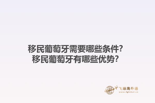 移民葡萄牙需要哪些条件？移民葡萄牙有哪些优势？1.jpg