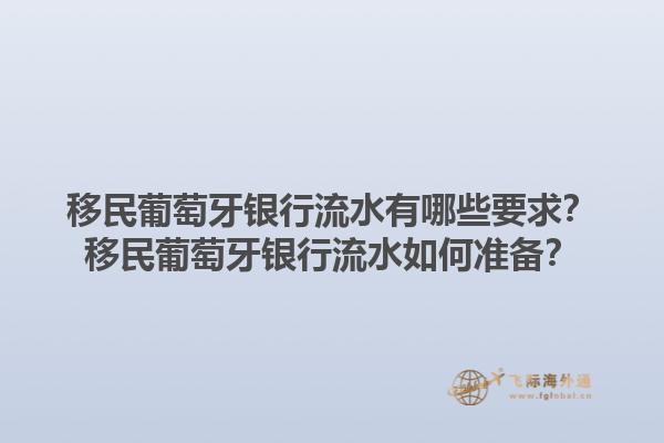 移民葡萄牙银行流水有哪些要求？移民葡萄牙银行流水如何准备？1.jpg