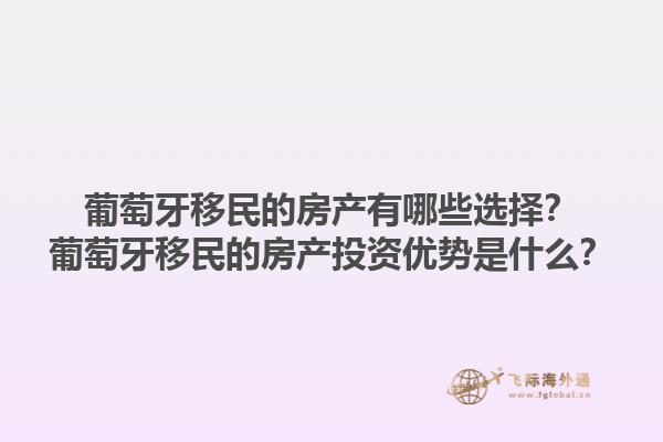 葡萄牙移民的房产有哪些选择？葡萄牙移民的房产投资优势是什么？1.jpg