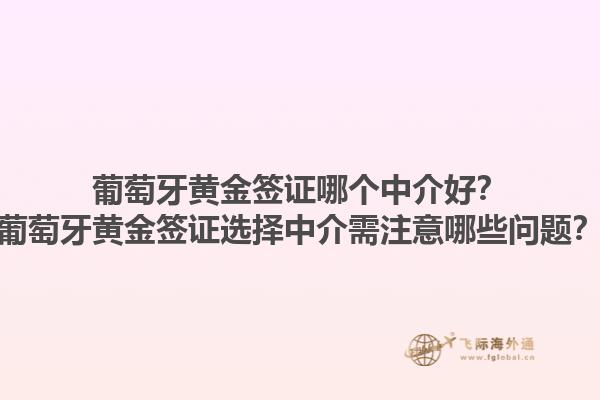 葡萄牙黄金签证哪个中介好？葡萄牙黄金签证选择中介需注意哪些问题？1.jpg