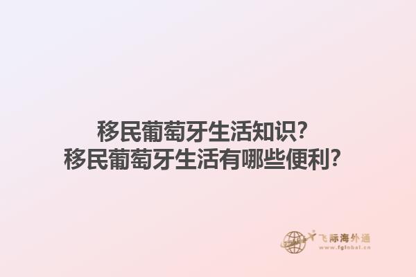 移民葡萄牙生活知识？移民葡萄牙生活有哪些便利？1.jpg