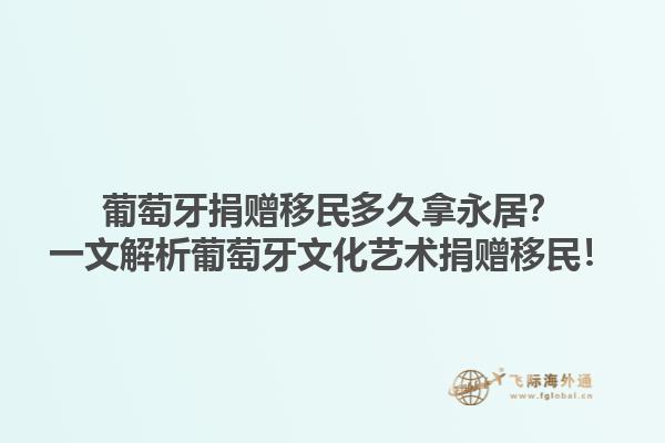 葡萄牙捐赠移民多久拿永居？一文解析葡萄牙文化艺术捐赠移民！1.jpg