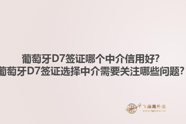 葡萄牙D7签证哪个中介信用好？葡萄牙D7签证选择中介需要关注哪些问题？1.jpg