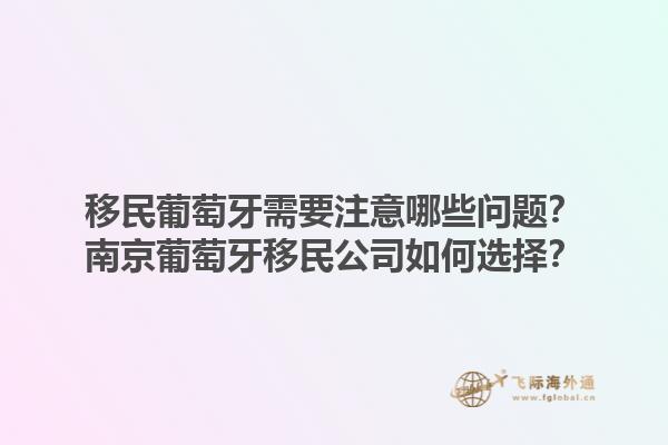 移民葡萄牙需要注意哪些问题？南京葡萄牙移民公司如何选择？1.jpg