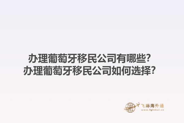 办理葡萄牙移民公司有哪些？办理葡萄牙移民公司如何选择？1.jpg