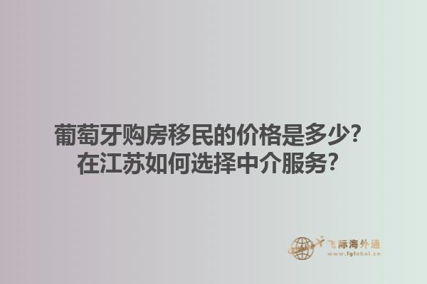 葡萄牙购房移民的价格是多少？在江苏如何选择中介服务？1.jpg