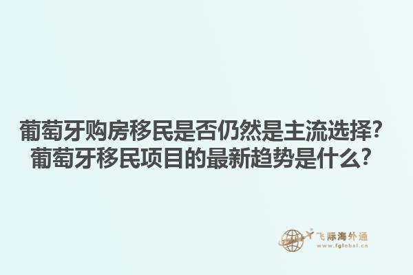 葡萄牙购房移民是否仍然是主流选择？葡萄牙移民项目的最新趋势是什么？1.jpg