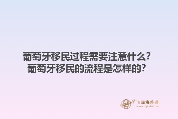 葡萄牙移民过程需要注意什么？葡萄牙移民的流程是怎样的？1.jpg