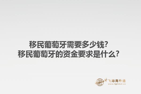 移民葡萄牙需要多少钱？移民葡萄牙的资金要求是什么？1.jpg