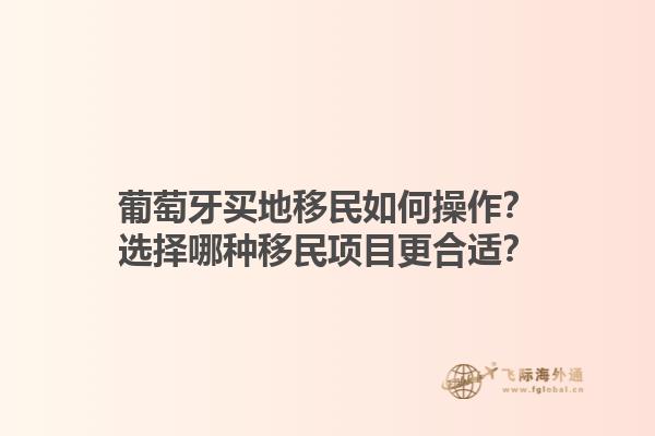 葡萄牙买地移民如何操作？选择哪种移民项目更合适？1.jpg