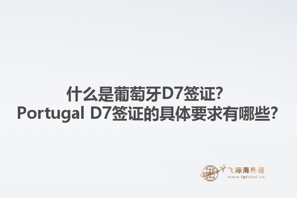 什么是葡萄牙D7签证？ Portugal D7签证的具体要求有哪些？1.jpg