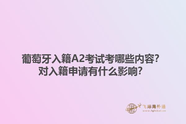 葡萄牙入籍A2考试考哪些内容？对入籍申请有什么影响？1.jpg