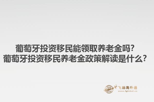 葡萄牙投资移民能领取养老金吗？葡萄牙投资移民养老金政策解读是什么？1.jpg
