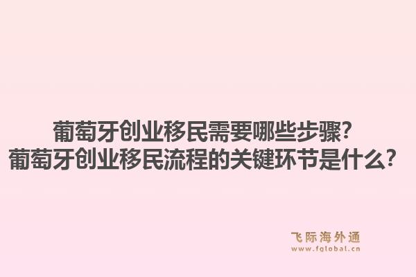 葡萄牙创业移民需要哪些步骤？葡萄牙创业移民流程的关键环节是什么？1.jpg