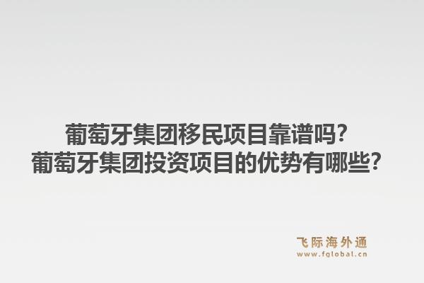 葡萄牙集团移民项目靠谱吗？葡萄牙集团投资项目的优势有哪些？1.jpg