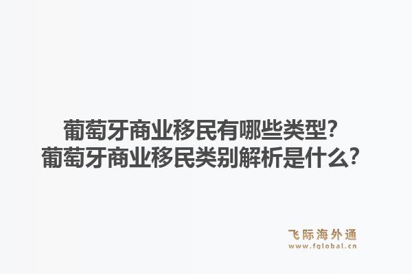 葡萄牙商业移民有哪些类型?葡萄牙商业移民类别解析是什么?1.jpg