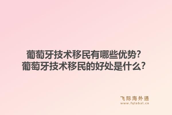 葡萄牙技术移民有哪些优势?葡萄牙技术移民的好处是什么?1.jpg