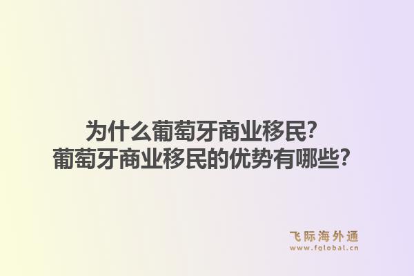 为什么葡萄牙商业移民?葡萄牙商业移民的优势有哪些?1.jpg