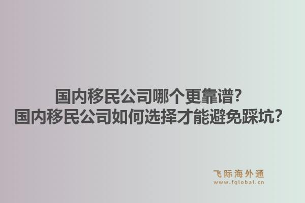 国内移民公司哪个更靠谱？国内移民公司如何选择才能避免踩坑？1.jpg