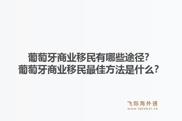 葡萄牙商业移民有哪些途径？葡萄牙商业移民最佳方法是什么？1.jpg
