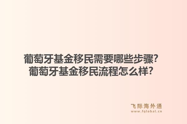 葡萄牙基金移民需要哪些步骤?葡萄牙基金移民流程怎么样?1.jpg