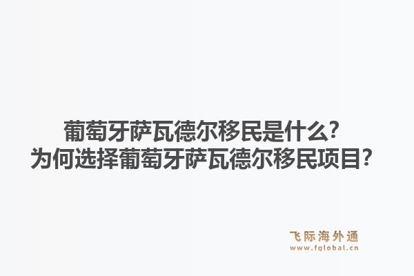 葡萄牙萨瓦德尔移民是什么？为何选择葡萄牙萨瓦德尔移民项目？1.jpg