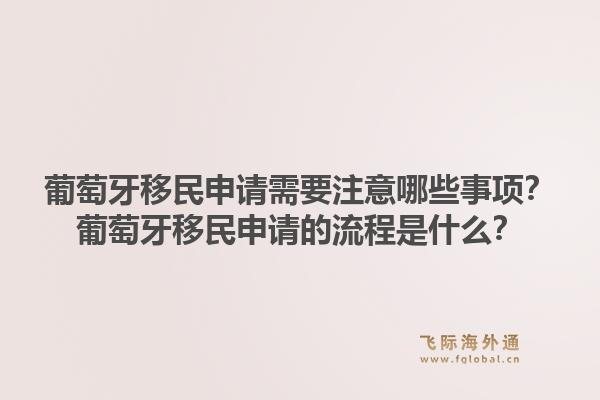 葡萄牙移民申请需要注意哪些事项？葡萄牙移民申请的流程是什么？1.jpg