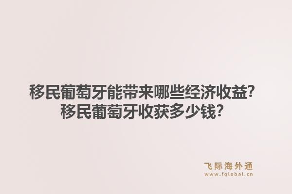移民葡萄牙能带来哪些经济收益？移民葡萄牙收获多少钱？