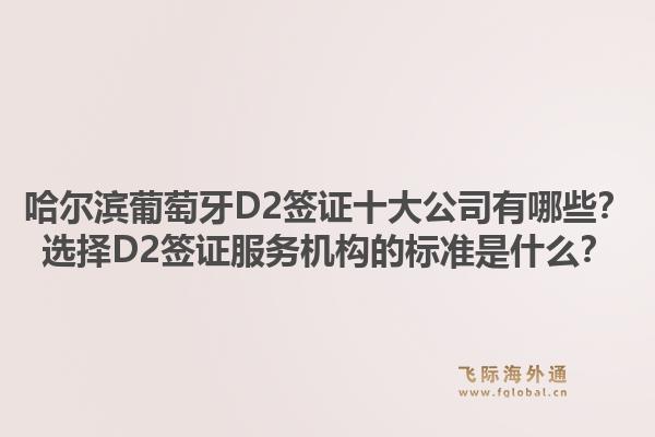 哈尔滨葡萄牙D2签证十大公司有哪些？选择D2签证服务机构的标准是什么？1.jpg